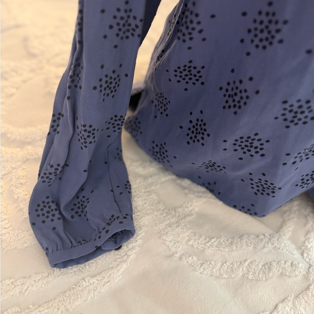 Boden Navy Patterned Blouse - Picture 4 of 10